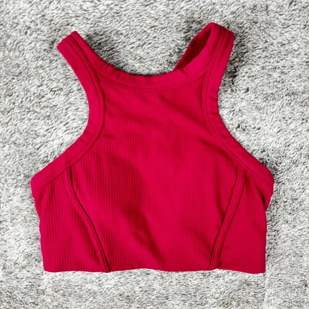 Lululemon Ribbed Nulu High Neck Bra B/C Women's 6